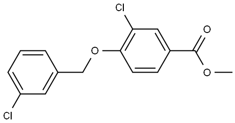 methyl 3-chloro-4-((3-chlorobenzyl)oxy)benzoate Structure