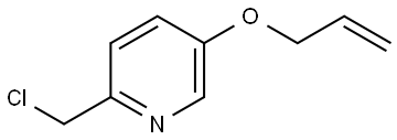 5-(allyloxy)-2-(chloromethyl)pyridine Structure