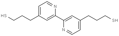 [2,2′-Bipyridine]-4,4′-dipropanethiol Structure