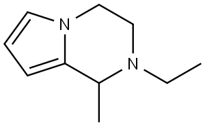 Pyrrolo[1,2-a]pyrazine, 2-ethyl-1,2,3,4-tetrahydro-1-methyl- Structure