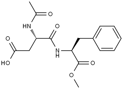 L-Phenylalanine, N-acetyl-L-α-aspartyl-, 2-methyl ester Structure