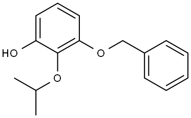 Phenol, 2-(1-methylethoxy)-3-(phenylmethoxy)- Structure