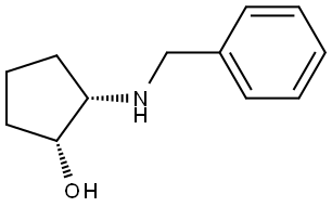 (1R,2S)-2-[(Phenylmethyl)amino]cyclope ntanol Structure