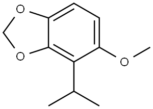 1,3-Benzodioxole, 5-methoxy-4-(1-methylethyl)- Structure