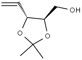 D-threo-Pent-1-enitol, 1,2-dideoxy-3,4-O-(1-methylethylidene)- Structure