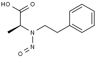 (S)-2-(nitroso(phenethyl)amino)propanoic acid Structure