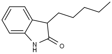 3-pentyl-2,3-dihydro-1H-indol-2-one Structure