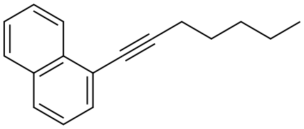 1-(Hept-1-yn-1-yl)naphthalene Structure