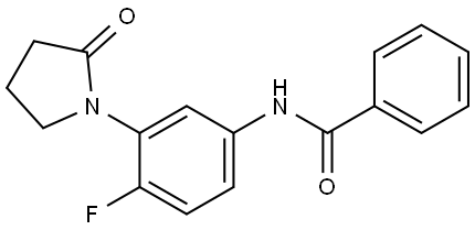 N-(4-Fluoro-3-(2-oxopyrrolidin-1-yl)phenyl)benzamide Structure