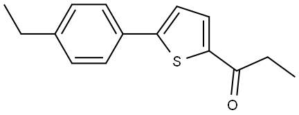 1-[5-(4-Ethylphenyl)-2-thienyl]-1-propanone Structure