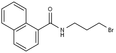 1-Naphthalenecarboxamide, N-(3-bromopropyl)- Structure