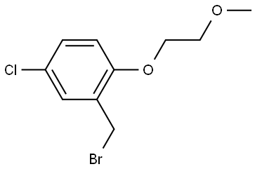 2-(Bromomethyl)-4-chloro-1-(2-methoxyethoxy)benzene Structure