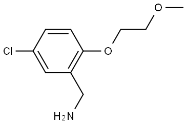 5-Chloro-2-(2-methoxyethoxy)benzenemethanamine Structure