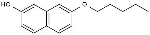 7-(Pentyloxy)-2-naphthalenol Structure