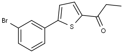 1-[5-(3-Bromophenyl)-2-thienyl]-1-propanone Structure