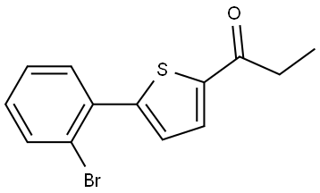 1-[5-(2-Bromophenyl)-2-thienyl]-1-propanone Structure