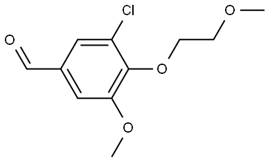 3-Chloro-5-methoxy-4-(2-methoxyethoxy)benzaldehyde Structure