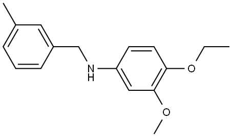 N-(4-Ethoxy-3-methoxyphenyl)-3-methylbenzenemethanamine Structure