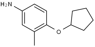 4-(Cyclopentyloxy)-3-methylbenzenamine Structure