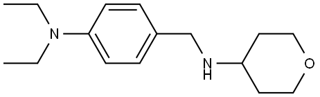 N-(4-(diethylamino)benzyl)tetrahydro-2H-pyran-4-amine Structure