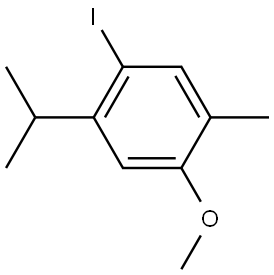 1-iodo-2-isopropyl-4-methoxy-5-methylbenzene Structure