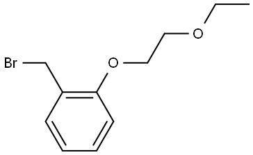 1-(bromomethyl)-2-(2-ethoxyethoxy)benzene Structure