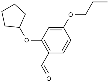 2-(Cyclopentyloxy)-4-propoxybenzaldehyde Structure