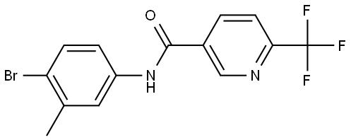 N-(4-Bromo-3-methylphenyl)-6-(trifluoromethyl)-3-pyridinecarboxamide Structure