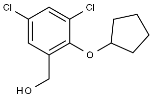 3,5-Dichloro-2-(cyclopentyloxy)benzenemethanol Structure