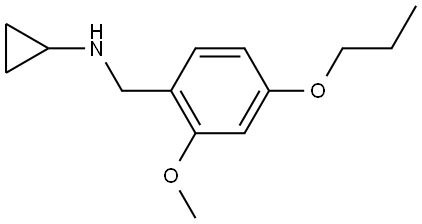 N-Cyclopropyl-2-methoxy-4-propoxybenzenemethanamine Structure