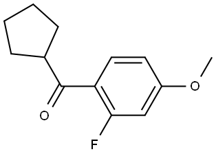 Cyclopentyl(2-fluoro-4-methoxyphenyl)methanone Structure