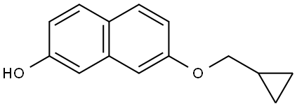 7-(Cyclopropylmethoxy)-2-naphthalenol Structure