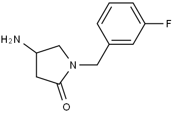 4-amino-1-(3-fluorobenzyl)pyrrolidin-2-one Structure