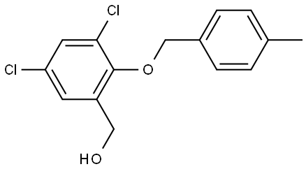 (3,5-dichloro-2-((4-methylbenzyl)oxy)phenyl)methanol Structure