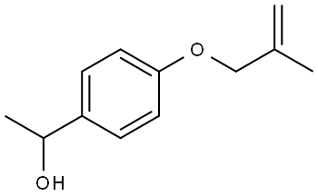 α-Methyl-4-[(2-methyl-2-propen-1-yl)oxy]benzenemethanol Structure