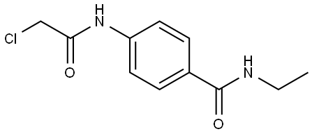 4-[(2-Chloroacetyl)amino]-N-ethylbenzamide Structure