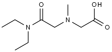 Glycine, N-[2-(diethylamino)-2-oxoethyl]-N-methyl- Structure