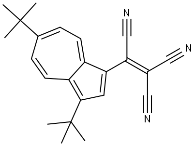 1-(3,6-di-tert-butylazulen-1-yl)eth-1-ene-1,2,2-tricarbonitrile Structure