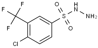 Benzenesulfonic acid, 4-chloro-3-(trifluoromethyl)-, hydrazide Structure