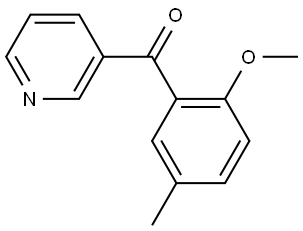 (2-methoxy-5-methylphenyl)(pyridin-3-yl)methanone Structure