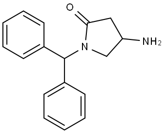 4-amino-1-benzhydrylpyrrolidin-2-one Structure