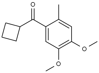 Cyclobutyl(4,5-dimethoxy-2-methylphenyl)methanone Structure