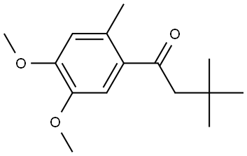 1-(4,5-Dimethoxy-2-methylphenyl)-3,3-dimethyl-1-butanone Structure