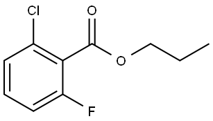 2-Chloro-6-fluorobenzoic acid propyl ester 구조식 이미지