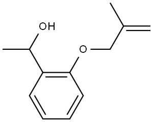 α-Methyl-2-[(2-methyl-2-propen-1-yl)oxy]benzenemethanol Structure