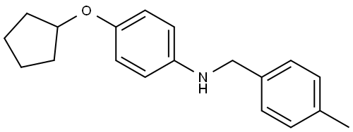 N-[4-(Cyclopentyloxy)phenyl]-4-methylbenzenemethanamine Structure