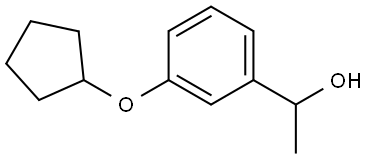 3-(Cyclopentyloxy)-α-methylbenzenemethanol Structure