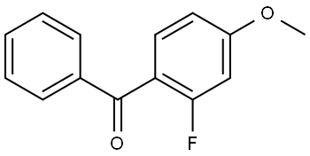 Methanone, (2-fluoro-4-methoxyphenyl)phenyl- Structure