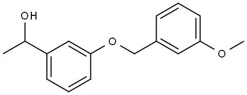 1-(3-((3-methoxybenzyl)oxy)phenyl)ethanol Structure