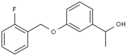 1-(3-((2-fluorobenzyl)oxy)phenyl)ethanol Structure